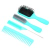 4Pcs Hair Brush Set Paddle Detangling Hair Brush Nine Rows