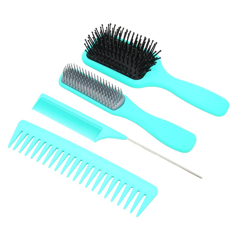 4Pcs Hair Brush Set Paddle Detangling Hair Brush Nine Rows