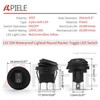 APIELE Waterproof Round Rocker Toggle Switch 2 Position DC 12V