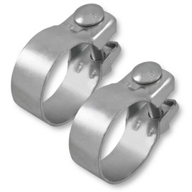 2x Wide Range Clamps Diameter 37-82 mm Exhaust Clamp Tractor Galvanised (62.5 mm (61-64 mm))