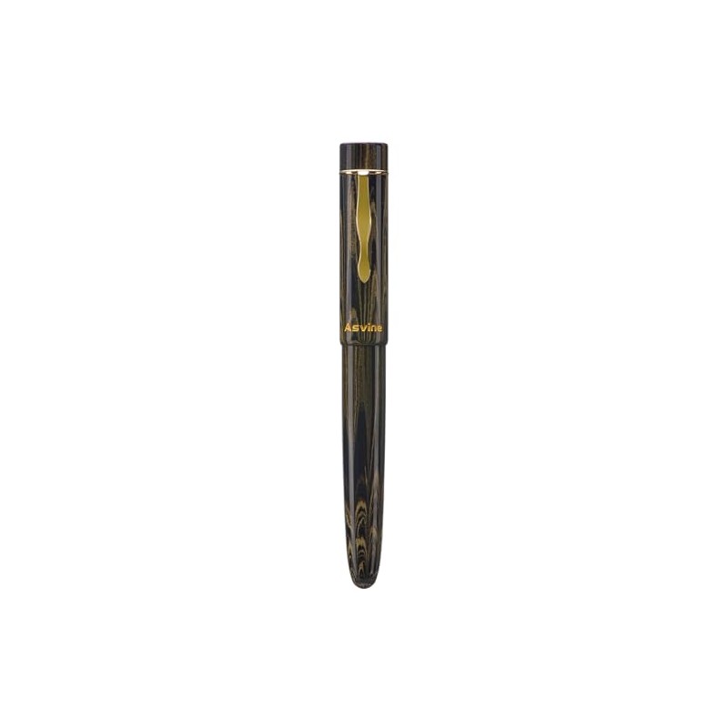 Asvine C2000 Germany Cumberland Ebonite Pluma Estilográfica Número 8 Plumín