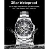 DAXIAOYU Mens Watches Fully Automatic Mechanical Wristwatch Hollow Fashion Waterproof