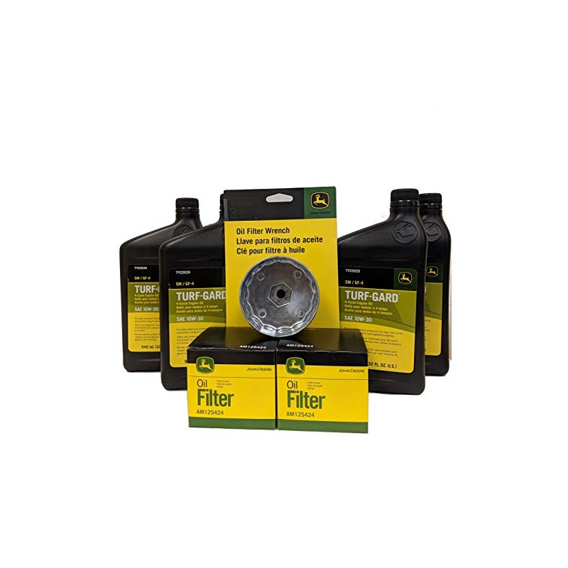 John Deere Double Oil Change Kit including Oil Filter Wrench