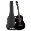 Moukey 38" Acoustic Guitar Dreadnought Beginner Bundle With Strap Bag