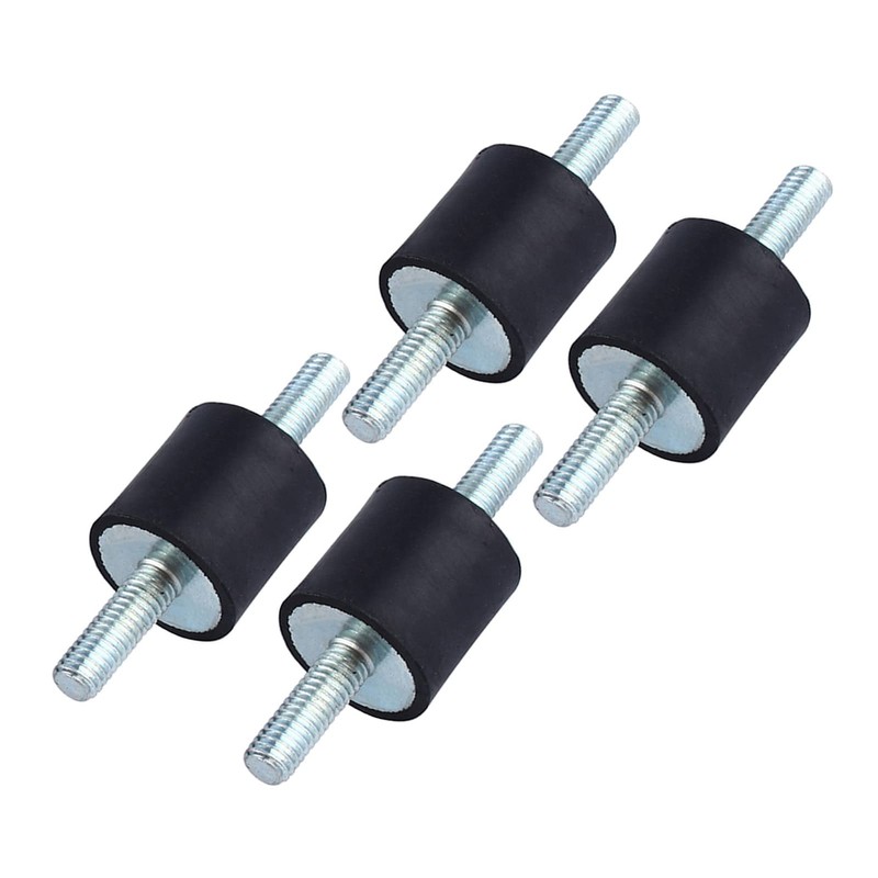 M6 Rubber Mount,4pcs M6 Anti-Vibration Rubber Isolator Mounts Air Compressor