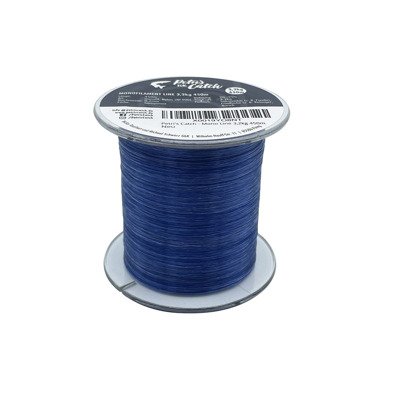 PetrisCatch Monofilament Predator Fishing Line, 450 m, 3.2 kg, 0.2