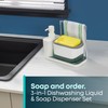 Fineway 3-in-1 Automatic Refillable Soap Dispenser Set with Sponge Holder,