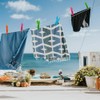 24Pcs Plastic Clothespins, Heavy Duty Laundry Clothespins, Mini Clothespins,Air-Drying Clothing