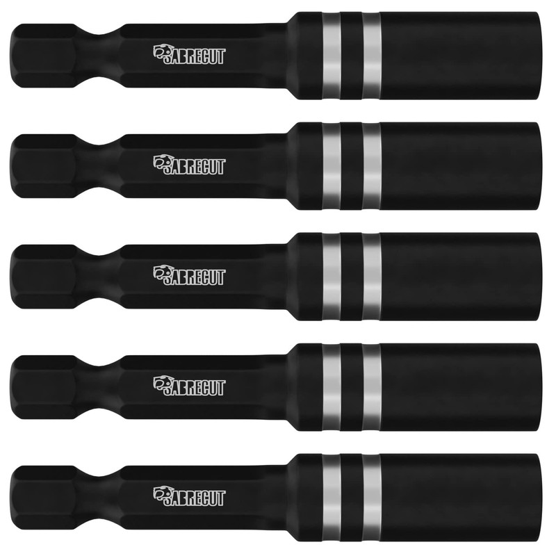 5 x SabreCut SC1160S2_5 55 mm Professional Magnetic Bit Holder