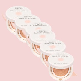 Too Cool For School Tone Up Bare Sun Cushion SPF50+ PA++++, 15g, 6 pieces / 투쿨포스쿨 톤업 베어 선 쿠션 SPF50+ PA++++, 15g, 6개