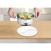 WENKO 53982100 Marble, Round Trivet for pots, Pans, Tempered Glass,