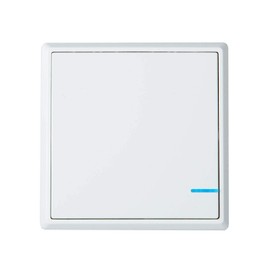 GREENCYCLE Wireless light Switch Kit with 1 1-Way Push Button Switch,1 110V Receiver, Perfect Solution for Quick Create or Relocate On/off Switches for Lamps/Fans/Glass room/Outdoor, No Wiring