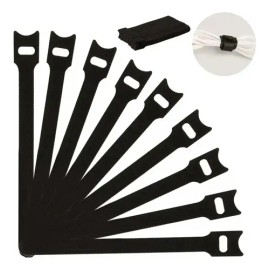 200 Piezas Cinchos De Tela Ajustables, Organizador De Cables, Ataduras De Cables Reutilizables, Velcr Para Cables Organizer, Sujeta Cables, Bridas Para Cables (12 * 150mm)