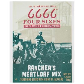 6666 Four Sixes Rancher's Meatloaf Seasoning Mix, 1.25 Ounce (Pack of 12)