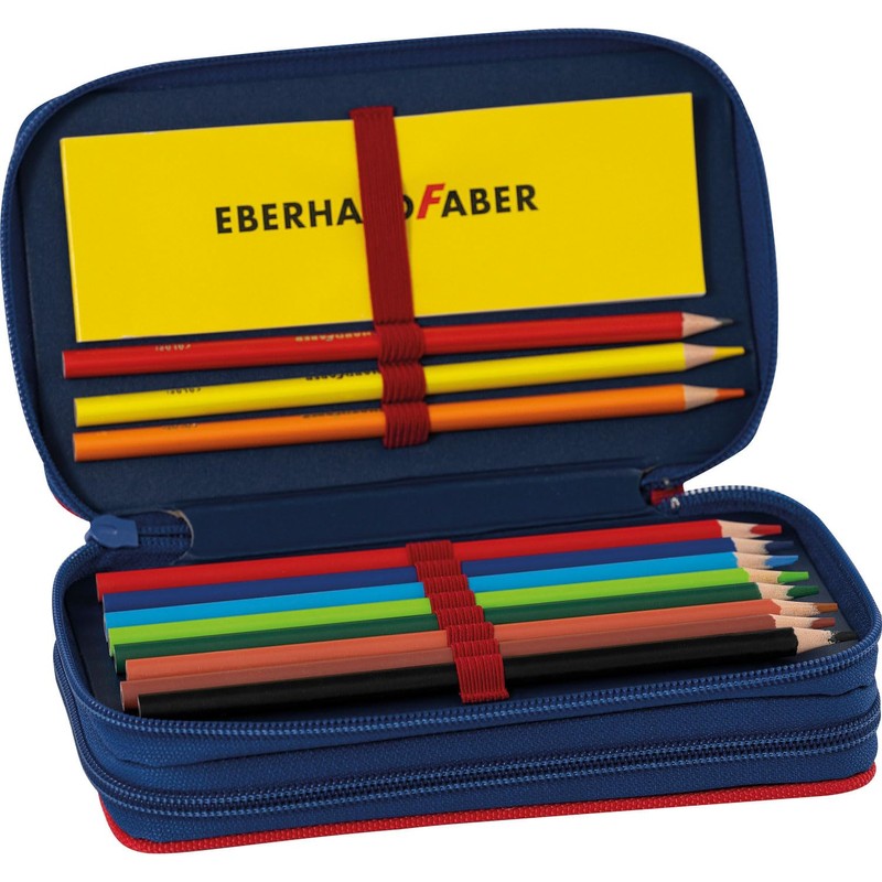 Eberhard Faber 577593 Double Decker Pencil Case with Spider Motif,