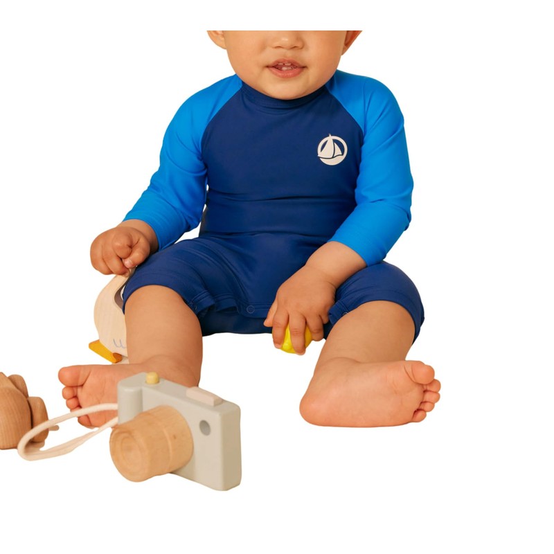 Petit Bateau Baby Boys Anti-UV Suit, Medieval/Surf