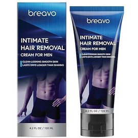 Men's Intimate Hair Removal Cream: Private At-Home Solution – Painless, Soothing Depilatory for Unwanted Coarse Male Body Hair,Suitable for All Skin Types