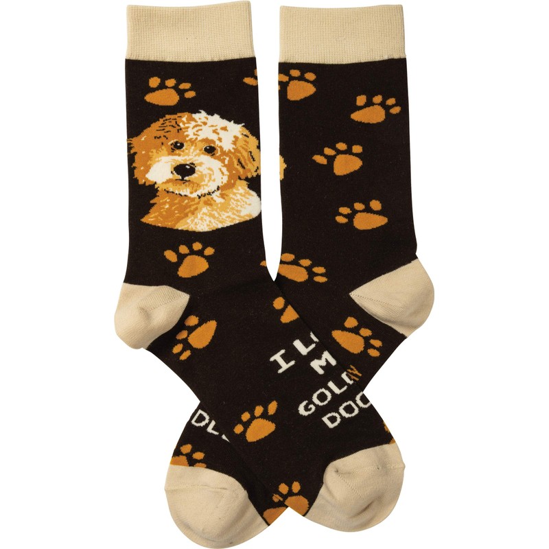 Primitives by Kathy Socks - I Love My Goldendoodle