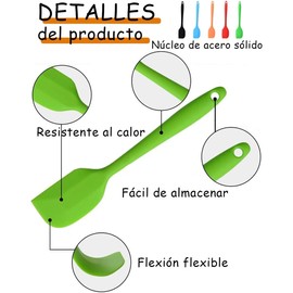 5 Piezas Espatulas Reposteria, Miserables Espatula Silicon, Espatulas Silicona, Espatula Cocina, Accesorios De Cocina Para Reposteria, Uego De Cocina Accesorios De Silicon Espatulas Reposteria
