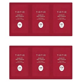 TIRTIR Mask Fit Red Cushion 6 Shade Trial Kit, Medium Deep - 33C 33N 33W 34C 34N 34W
