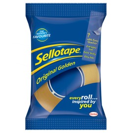 Sellotape Original Golden Tape 18mm x 33m