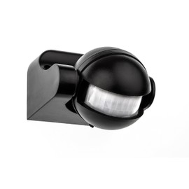 HUBER Motion 2 Infrared Motion Sensor 180° Indoor/Outdoor Motion Sensor IP44 I 230 V Motion Sensor LED Suitable for Vertical Adjustable Black