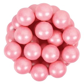 Bayside Candy 1" Large Gumballs - Colored Gumball Collection - Gumball Machine - Shimmer and Solid Colors (Shimmer Light Pink/Pearl Pink Gumballs 1" Large, 5LB)