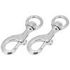 2pcs 80MM Diving 316 Stainless Steel Swivel Eye Snap Hook