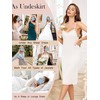 Vlazom Petticoats for Under Dress, Long Lace Women's Full Slips