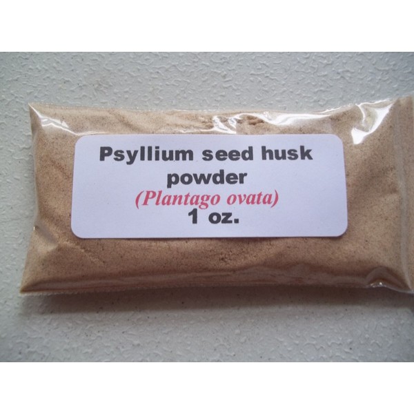 Psyllium Seed 1 oz. Psyllium Seed Husk Powder (Plantago ovata)