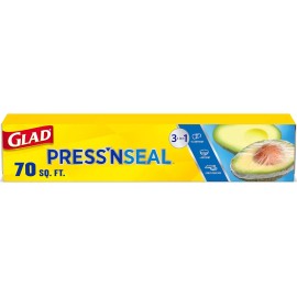 Glad Press'N Seal Plastic Food Wrap, 70 Square Foot Roll