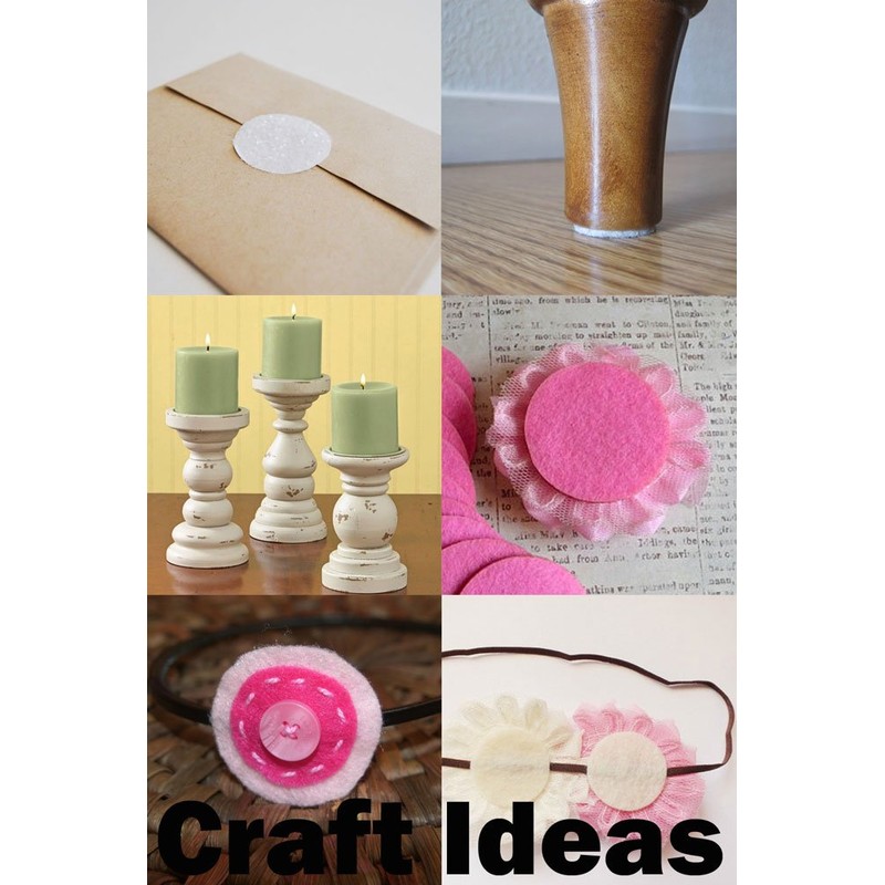 Playfully Ever After Green Felt Circle Stickers (2 inch -
