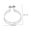 Mobestech Stainless Steel Motorcycle Exhaust Clamp for Bikes Hanger for