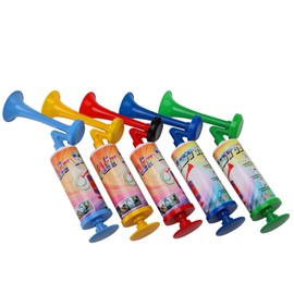 AOLIHAN 5pcs Mini Air Horn Hand Pump, Air Horn Noisemakers for Sporting Events, Celebrations, Fun Birthday Party Favors and Goodie Bag Fillers for Kids and Adults (Mini handheld air horn 5pcs)