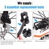 25 Pairs 4-Piston Sintered Metal Ebike Bike Brake Pads with
