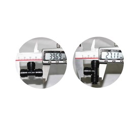 1/4'' Slip-Lock, Outdoor Misting Nozzle Tees, Water Brass Misting Mister Nozzle, Misting Nozzles Kit, with Thread 10/24 UNC Tees 10pcs and 0.4mm Orifice Nozzle 12pcs, for Outdoor Cooling System