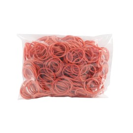Rubber Rings Red | Stretchable | Diameter 80 mm, 1 mm Thickness, 100 g Bag [Other Variants Available on Offer] | Rubber Bands | Household Rubber Bands for Bundling, Fixing or Crafts