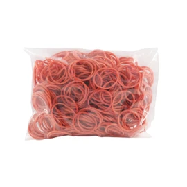 Rubber Rings Red | Stretchable | Diameter 80 mm, 1 mm Thickness, 100 g Bag [Other Variants Available on Offer] | Rubber Bands | Household Rubber Bands for Bundling, Fixing or Crafts