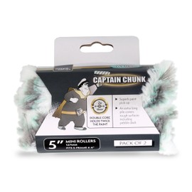 Axus Decor Captain Chunk Mini Roller (Onyx Series) for Professional & DIY Projects, Ideal for Masonry & Rough Surfaces, Excellent Coverage, 5"/125mm,2Pk