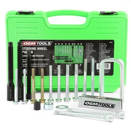 OEMTOOLS 37182 Steering Wheel Puller Set for All Major Makes and Automobiles, Lock Plate Removal, Sizes 5/16" x 18, 5/16" x 24, and 3/8" x 16 Included
