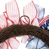 Northlight Stars and Stripes Patriotic Ribbon Wreath - 24"