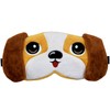 Fluffy Sleeping Mask with Animal Eyes - (Beagle Dog Design)