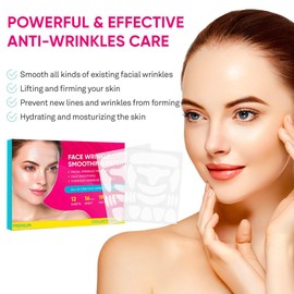 Adellina Facial and Forehead Wrinkle Patches: Face Wrinkle Treatment for Forehead, Smile Line, Under Eye- Anti Wrinkle Patches 192pcs
