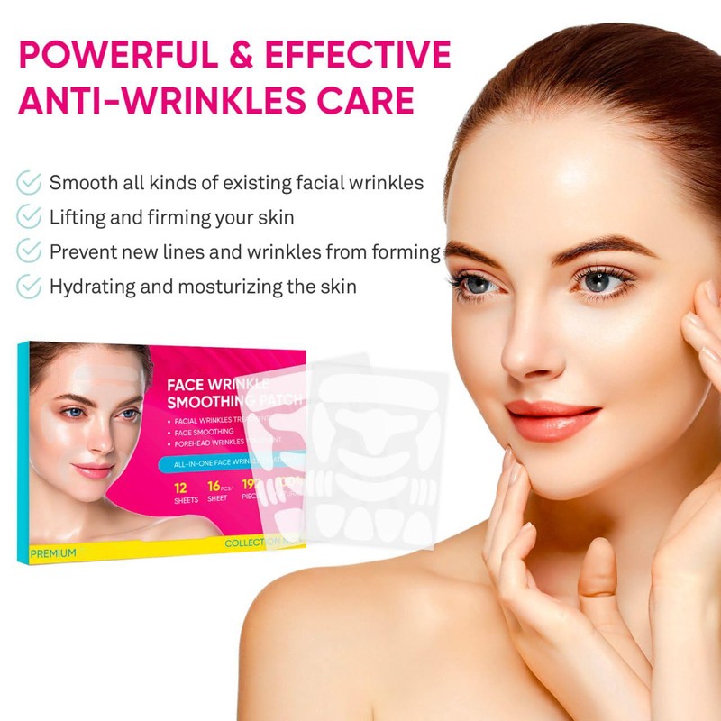 Adellina Facial and Forehead Wrinkle Patches: Face Wrinkle Treatment for