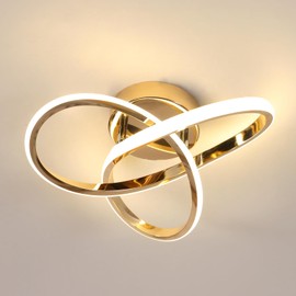 Comely 30 W LED Ceiling Light, 3375 lm, Modern LED Ceiling Light, Stylish Design, Gold Chandelier for Bedroom, Living Room, Kitchen, Hallway, Natural Light 4500 K