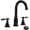 2 Handle 3 Hole 8 Inch Widespread Bathroom Faucet with