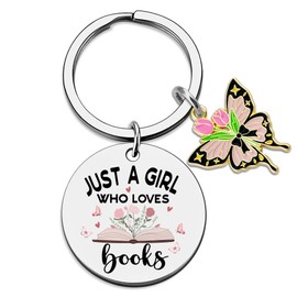 Gifts for Readers Book Lovers Women Gifts for Book Lovers Reader Reading Gift for Women Birthday Inspirational Motivational Get Well Encouragement Gift for Woman Keychains