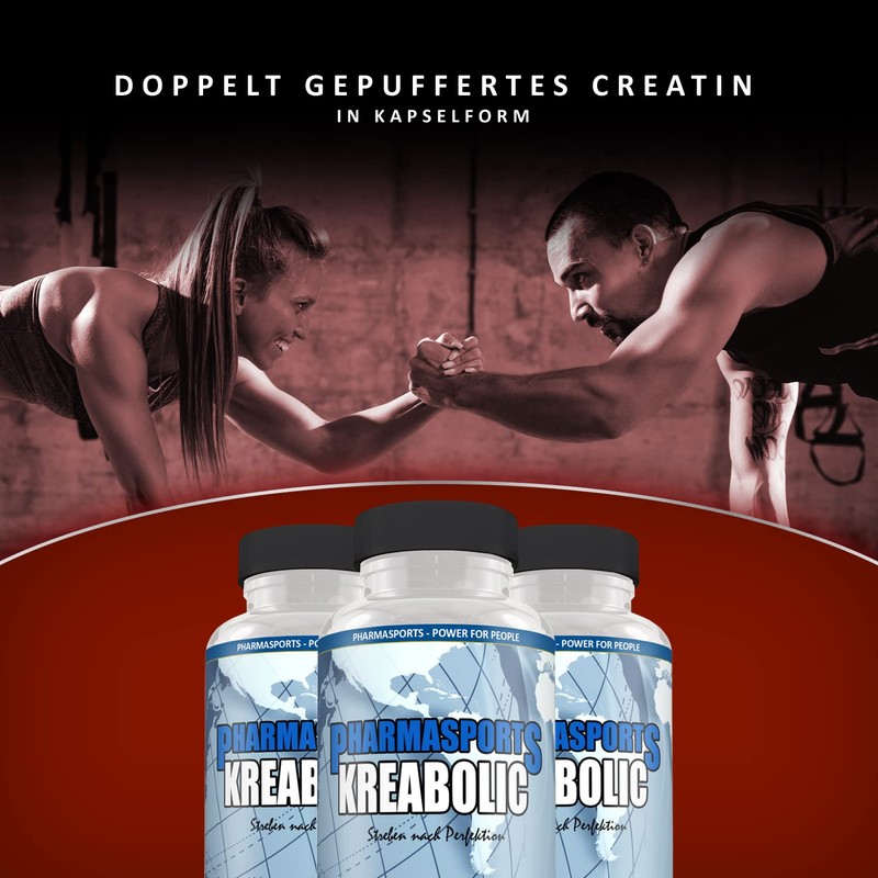Kreabolic - 240 Capsules Buffered Creatine, Highly Concentrated Creatine
