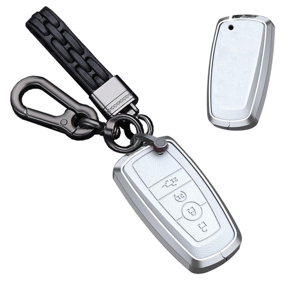 TECART for Ford Leather Key Fob Cover Fit For F150