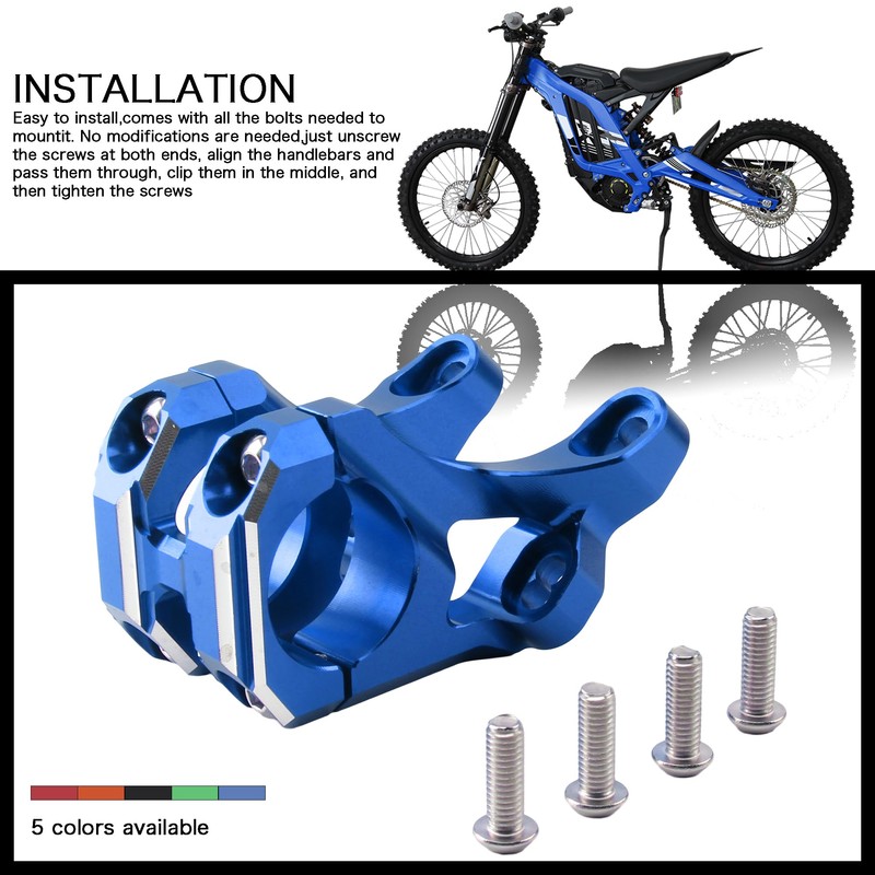Motorcycle Handlebar Riser Mount,Electric Bike Front Handlebar Risers Stem Mount